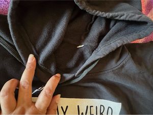 Black Crop Hoodie