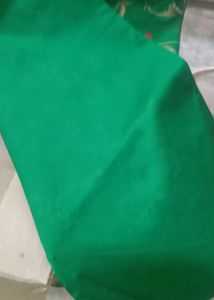 Green Floral Zari Saree