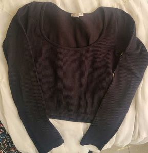 Zara Black Crop Top