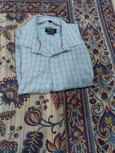 Light Blue Check Dress Shirt