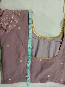 Chikankari Mauve Sequins Lehanga