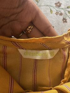 Striped Puff Sleeve Top