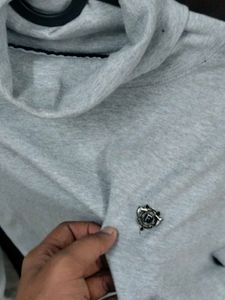 Gray Turtleneck Sweater