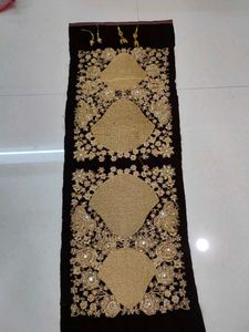 Maroon Velvet Lehenga Choli Dupatta