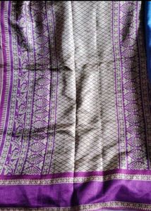 Blue &amp; Purple Ethnic Saree