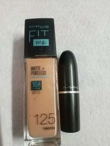 Maybelline Combo With Free Mac Lipstick