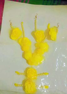 Yellow Floral Jewelry Set