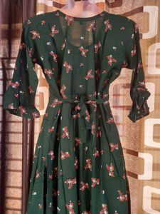 New Ambrela Dark Green Color Kurta Pack Of 1