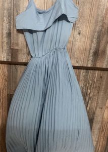 Pleated Flared Dress