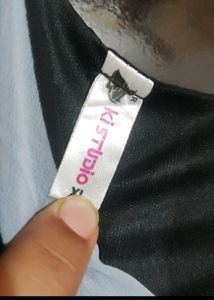 Black &amp; Grey Printed Top For Girl Or Woman 36 Bust