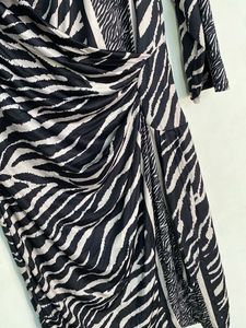 Chic Zebra Print Dress