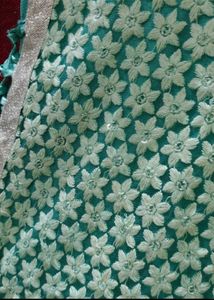 Teal Embellished Indian Outfit