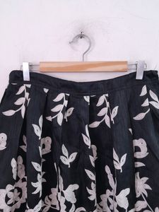 Floral Embroidered Midi Skirt