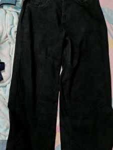 Black Wide Leg Jeans faded
