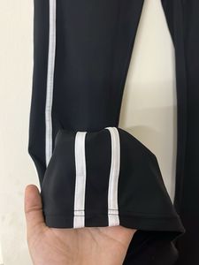 Black Flared Gym Pants
