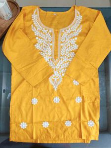 Mustard Short Kurthi / Trendy Rayon