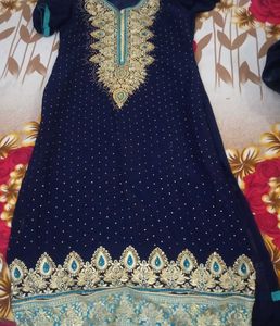 Elegant Embroidered Gharara