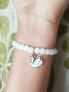 Y2k Swan Charm Bracelet