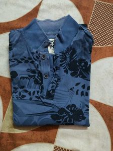 Floral Print Polo Shirt