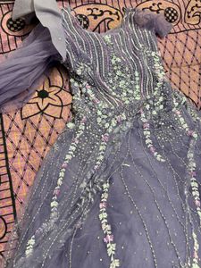 Elegant Purple Ethnic Gown