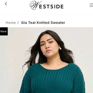 Teal Knitted Sweater