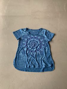 Blue Mandala Print Tee