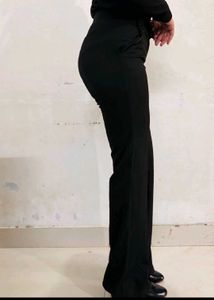 Black Wide Leg Trousers