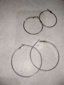 Silver Hoop Earrings