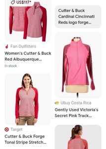 Pink Striped Long Sleeve Top