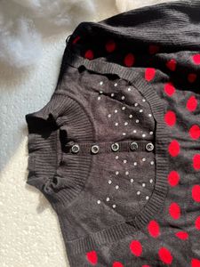 Red Polka Dot Sweater