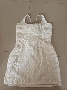 White Lace Corset Dress