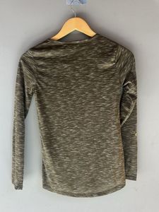 Olive Green Long Sleeve Top