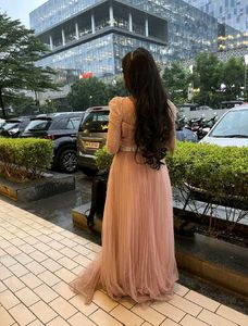 Elegant Pink Ethnic Gown