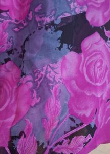 Rose With Grey Color Soft Saree  Georget Sare