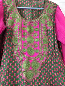 Festive  Anarkali Three Piece Set