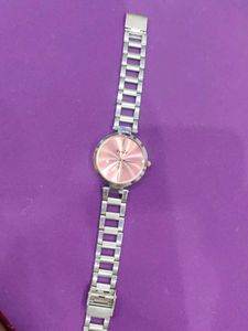 Fenix Women's Silver & Pink Watch