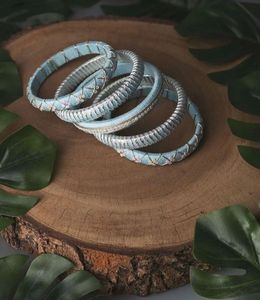 Silk Thread Bangles - Set of 4