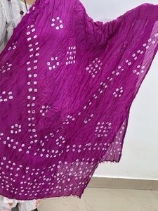 Pink Coloured Silk Dupatta