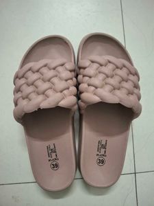 Stylish Braided Slip-On Slippers – Size 39 (UK 6)