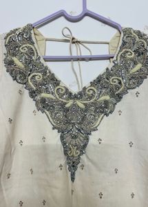 V- Neck Embroidery Kurta