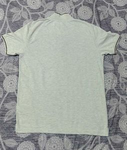 Men Off White Polo T-shirt