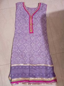 Two-Piece Lavender Kurti Patiala Set 💜🪻