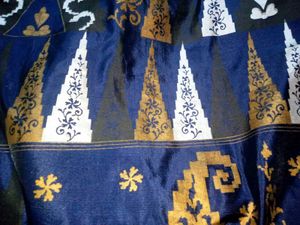 Colorful Printted Silk Glitterish Saree