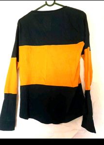 Yellow Blue Striped T-shirt
