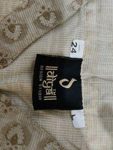 Tan Embroidered Kurti-top