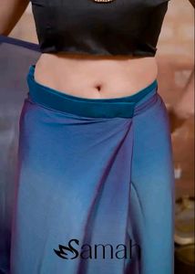 Elegant Blue Ombre Saree