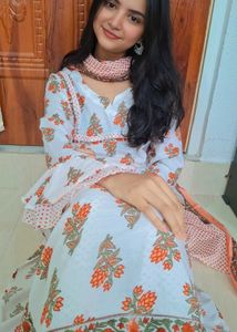 (Size~L)Cotton kurta set🌻