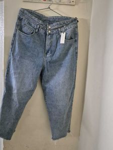 Trendy Blue Straight Jeans For Women