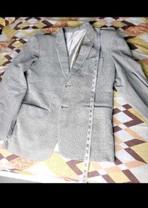 Grey Patterned Blazer