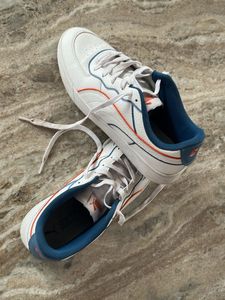Puma White Blue Orange Casual Sneakers